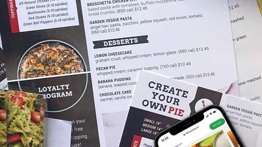 Consolidate your print and digital menu management