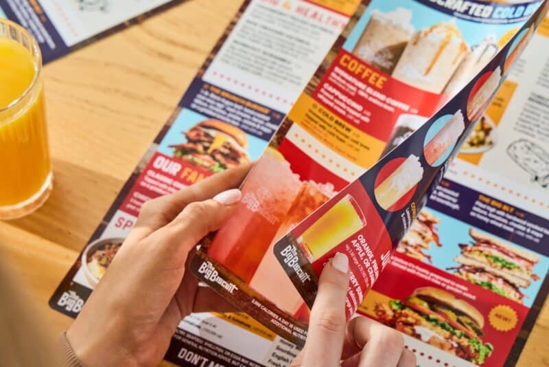 Synthetic Printed Restaurant Menus